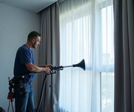 Professional curtain stain removal process equipment Matty Curtain Cleaning toombul